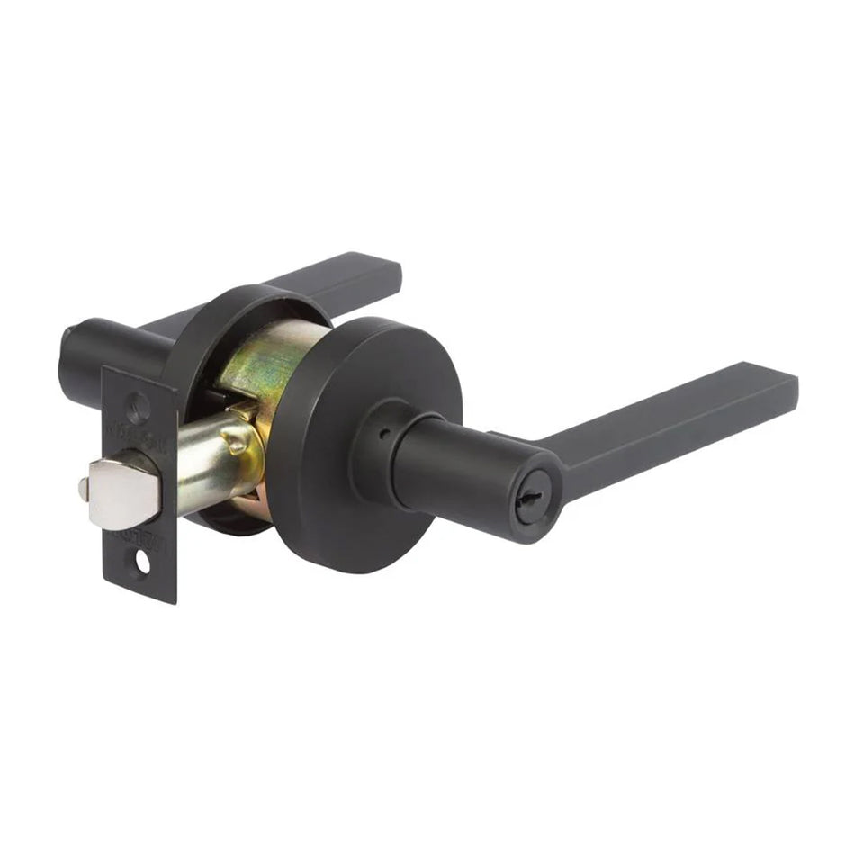 N2LOK DECORUS KEYED ENTRANCE RND MATT BLACK