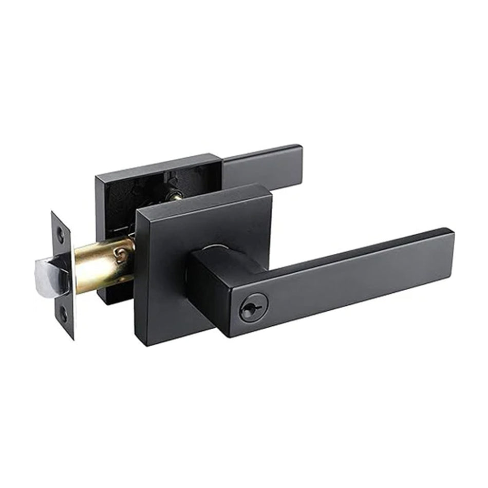 N2LOK VITUS KEYED ENTRY SQUARE MATT BLACK