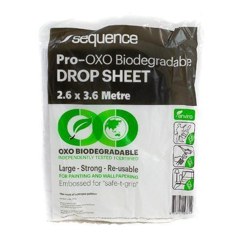 SEQUENCE PRO PLASTIC DROP SHEET 2.6M X 3.6M  23714