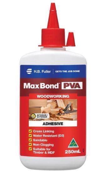 H.B FULLER MAX BOND PVA 250ML WOODWARKING ADHESIVE - 15019111