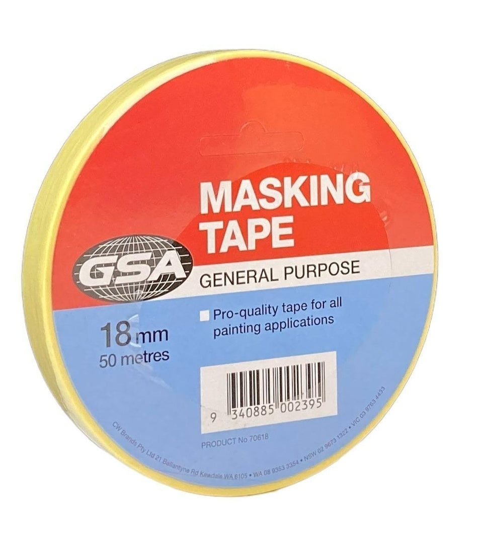 GSA MASKING TAPE   18MM X 50MTR 70618
