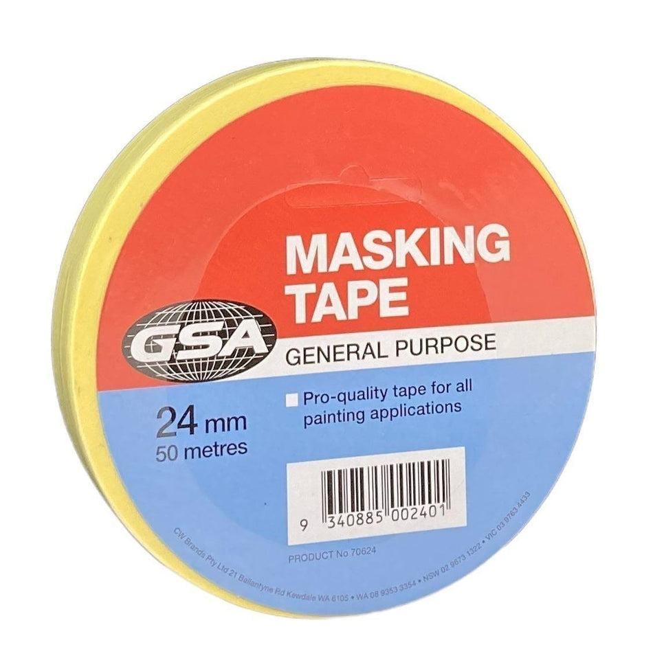 GSA MASKING TAPE 24MM X 50MTR 70624
