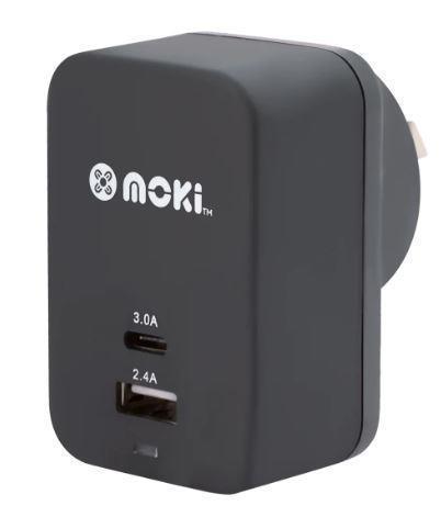 MOKI WALL CHARGER  - DUAL USB