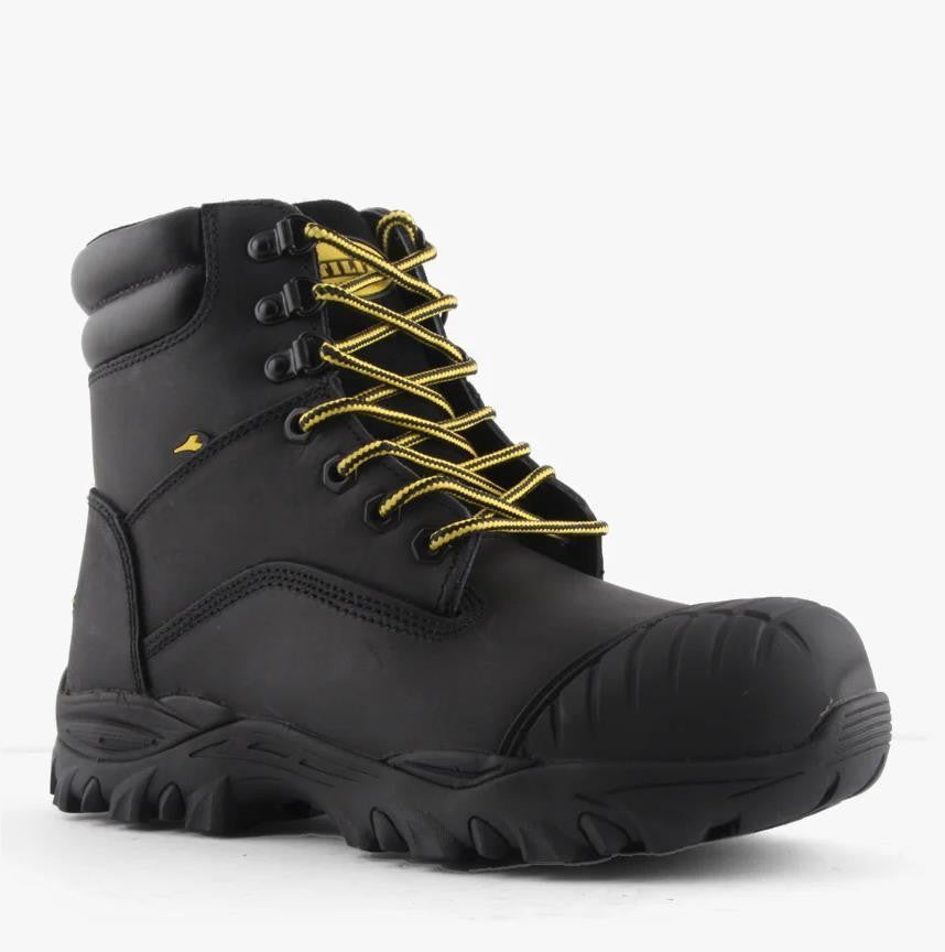 DIADORA MEN WORK BOOTS BLACK CRAZE ZIP SIZE 10