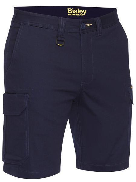 BISLEY MNS BW SRT STRETCH COTTON CARGO NAVY-87 (REG)