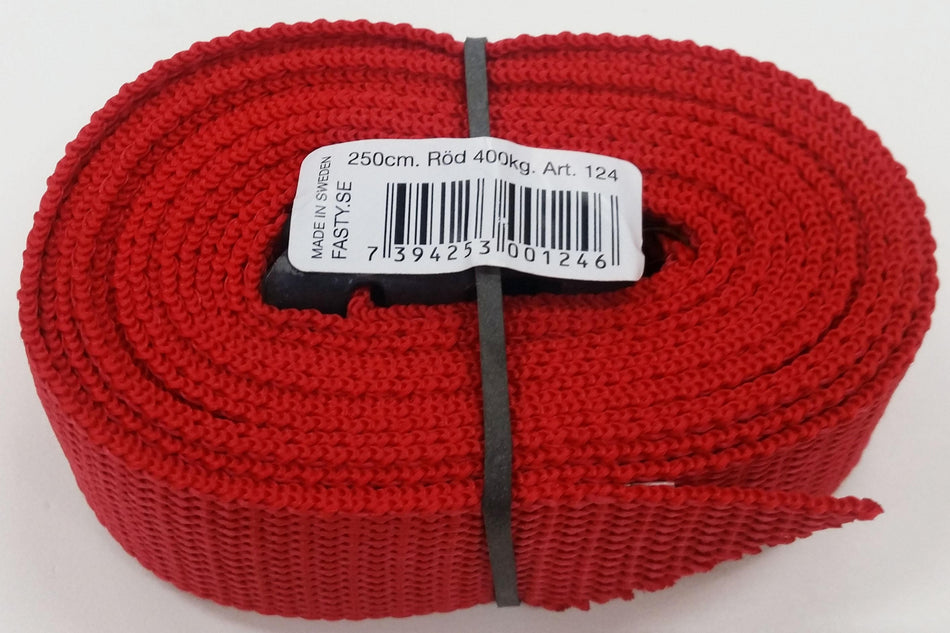 FASTY STRAP RED 250CM