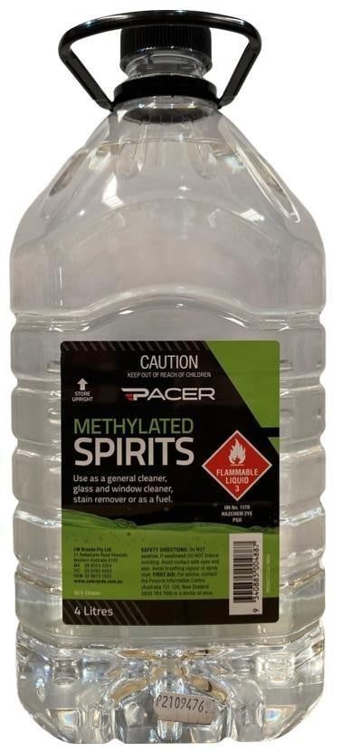 PACER METHYLATED SPIRITS 4LT