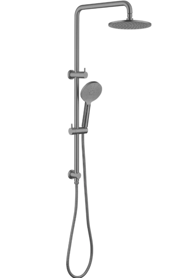 ECT GLOBAL MONDO MULTIFUNCTION SHOWER RAIL IN BRUSHED NICKEL