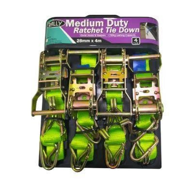 RALLY M/DUTY RATCHET 28MM X 4MTR (4PCS)